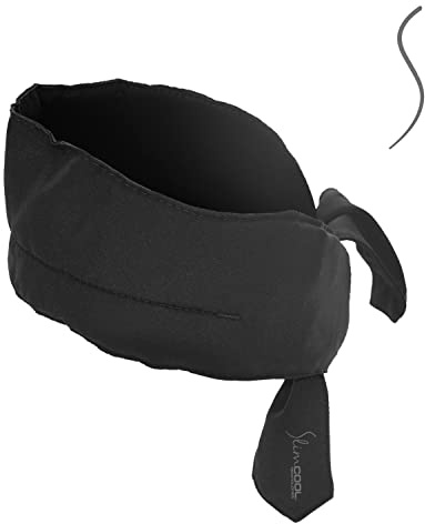 Slimcool PowerScarf Unisex schwarz - kühlendes Halstuch - braunes Fett aktivieren mit Kühlung - Kältetherapie - Kryolipolyse Hals - Made in Germany