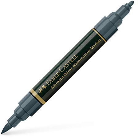 Faber-Castell - 160457 - Aquarellmarker A. Dürer 157, 5 Stück Farbe Indigo dunkel