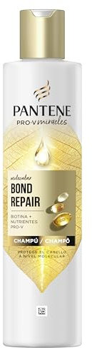 Pantene Molecular Bond Repair Champú con Biotina 250ml Fórmula Pro-V para el Pelo Seco y Dañado. Protege y Deja el Pelo más Sano y Regenerado. Enriquecido con Nutrientes
