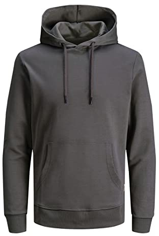 JACK & JONES Sweat à Capuche pour Homme, Gris, M