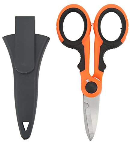 VGEBY Tijeras de Línea de Pesca, Mini Tijeras de Pesca Ergonómicas, Cortadores de Línea de Pesca con Mango Antideslizante Otras Herramientas Y Accesorios De Pesca