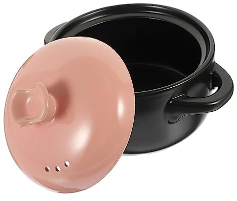 UPKOCH Casseruola in Ceramica Pentola Per Cucinare Riso Accessorio Da Cucina Per Stufati Facile Da Pulire Design Semplice Per Pranzi e Feste in Famiglia