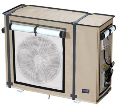 NGB Mini Split Cover for Air Conditioner Outdoor Unit,38.2 L x17 W x32.7H for Ductless Air Conditioning Protected Operation Universal for Mini Split Condenser HVAC Units All Seasons.
