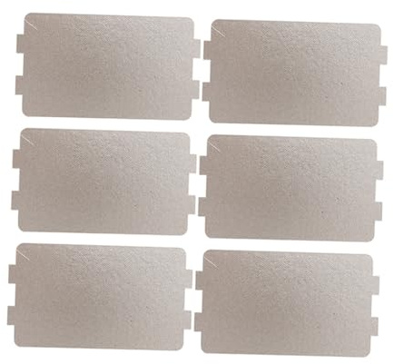 TOPBATHY de Lámina de Mica Accesorio para Reparación Hogar para Horno Microondas 6 Piezas Cubierta Guía de Ondas, Fácil Instalación y Corte