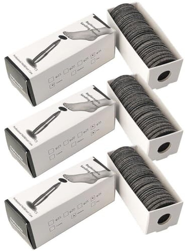 300 Stücke/3 Sets Elektrische Kallus Entferner Schleifpapier 35mm Schleifpapier Scheiben Pediküre Werkzeug Ersatz Schleifpapier Scheiben Maniküre Werkzeuge