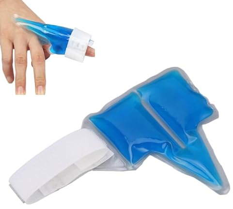Finger Eisbeutel, Finger Kälte Gel Eisbeutel, 6 cm Finger Kälte Gel Eisbeutel wiederverwendbarer Fingerspitzenschutz Finger Kältetherapie Pack für Verletzungen, Arthritis, Sehnenentzündun