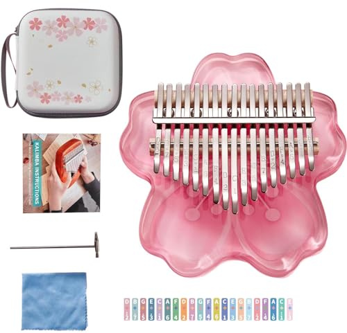 Pollice Pianoforte - Chiaro Acrilico 17/21 Tasti | Resistente all'usura Acrilico Cristallo Pianoforte per adulti bambini professionisti della musica