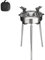 Hornillo de camping, hornillo de camping, de cocina de mochila, hornillo portátil, estufa de camping para exteriores, estufa resistente al para cocinar y asar