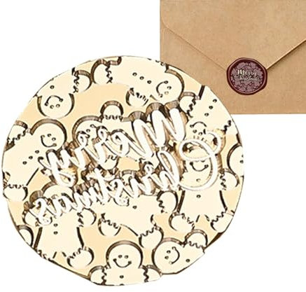 Siegelwachs-Siegel-Set, Kupfer Siegelköpfe für langlebige Messingwachs, Weihnachtskarten, Geschenkverpackungen, Hochzeitseinladungen, Kunsthandwerk