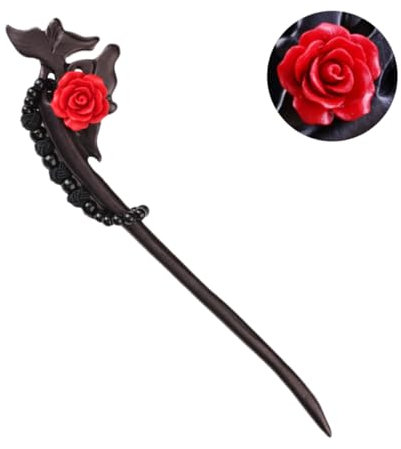 Baluue Forcina Retrò in Legno Accessorio per Vintage Decorazione per Acconciature e per