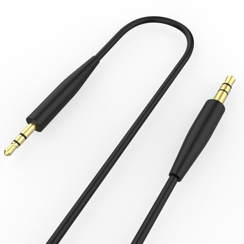 3.5mm zu 2.5mm Audio Kabel, Bose Kopfhörer Kabel, Kopfhörer Audio Kabel Ersatz kompatibel mit Bose 700 Quietcomfort QC25 QC35 QC35II QC45 JBL Tune 760NC Live 650BTNC 660NC Kopfhörer (Schwarz)