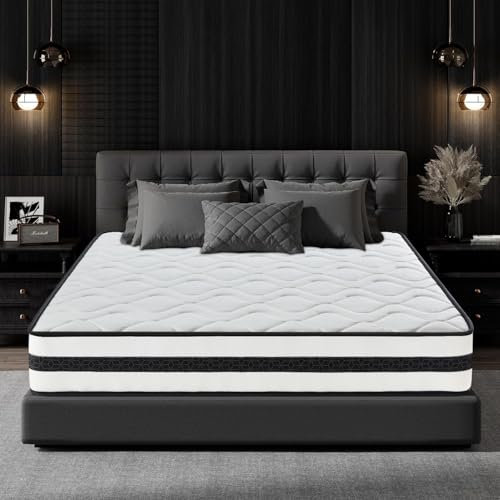 Matratze 140x190 24 cm Höhe, Taschenfederkernmatratze mit Memory Foam und Latex - Öko-TEX - 7 Ergonomische Zonen - Mittlere Härte - Hautfreundlich - Atmungsaktiv - Erhältlich in Allen Jahreszeiten