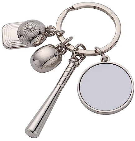 LLINthy Schlüsselanhänger, europäische und Sublimationsdruck-Wärmeübertragung, Hockey-Hut, Rohlinge, Tasche, personalisierte Ornamente, 2, One size