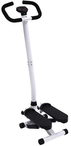 Stepper para el hogar, 150 kg, mini stepper para el hogar, con pantalla y almohadilla antideslizante, ideal para casa, en el gimnasio o en otros lugares, color negro