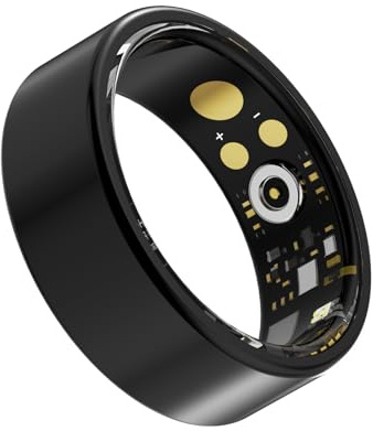 UouNeaCo Smart Ring for Women and Men, Fitness Tracker with Heart Rate Monitor, Sleep Tracker,100+ Sport Modes, Step Counter, IP68 Waterproof, No Subscription Fee for iOS/Android (Silver, 6)