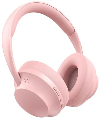 Cuffie senza fili, con cancellazione del rumore per un audio chiaro, cuffie sovrauricolari con batteria ad alta resistenza, copricapo per musica da studio, giovani adolescenti, adulti, donne e uomini