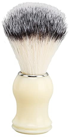 Brosse à plumeau de coiffeur, facile à nettoyer, poignée incurvée, brosse à plumeau à col blanc portable pour coiffeur