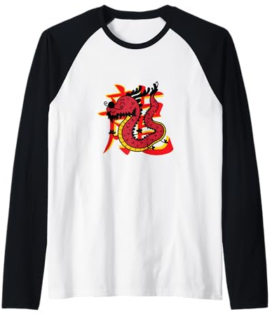Dragon Signe du Zodiaque Chinois Manche Raglan