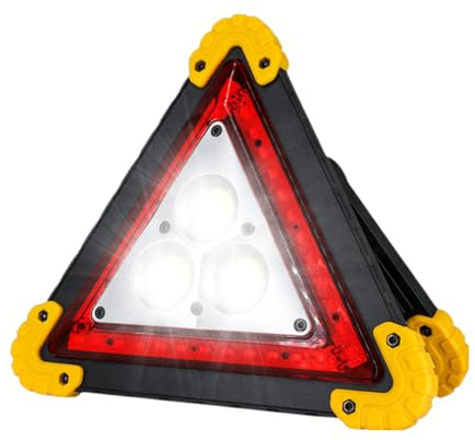 Luces Triángulo LED Para Coche | Triángulos De Carretera De Carga Rápida,Señal Luminosa Portátil Luminosa Ligera Llamativa De Seguridad | Para Coche Automóvil Exterior Y Acampada Compañeros De Viaje