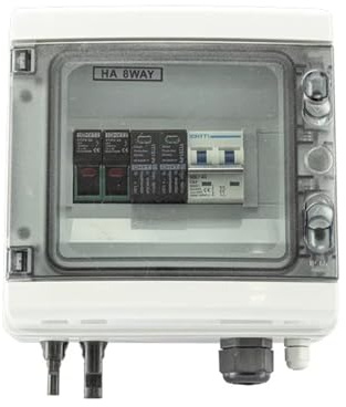Boîtier de combinaison CC 1 chaîne, 1 entrée, 1 sortie, 600 V, 1000 V, étanche IP65, for extérieur, protection contre les surtensions solaires, la foudre