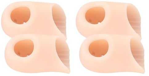 QLoztyse Set mit 4 Zehenschützern, Hüllen Und Polstern für Ballenzehen, Blasen, Eingewachsene Oder Fehlende Nägel Sowie Zum Gehen, Haut