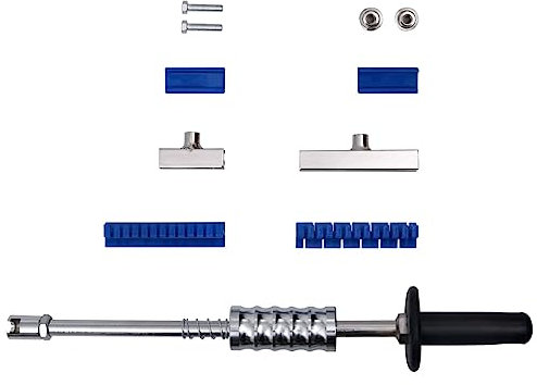 vidaXL Set de Martillo de Inercia 7 Piezas Extractor de Abolladuras Quitar Golpes Herramienta Coche Reparación Fácil de Usar Acero al Carbono