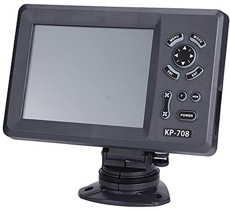 FOKH 7 Inch GPS Chartplotter Navigation, Easy-to-Use Color LCD Display, 6000 Waypoints, Voice Announcements, Chart Plotter Navigation Supplies for Marine Boat Fishing Boats