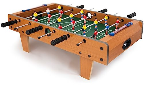 M.Y 27 Deluxe Table Top Football Game | 69cm x 37cm | Nine-A-Side Foosball Table Game For Kids and Adults | Football Gift