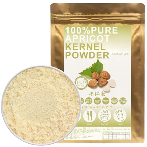100% Natural Pure 100g/3.52oz Almond Powder杏仁粉 farina di mandorle in polvere secca per cucinare ricette e bevande,| Senza conservanti, senza zucchero aggiunto