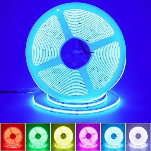 JOYLIT 24V RGB COB LED Streifen 10M 840 LEDs/M Ohne Punkte Innen