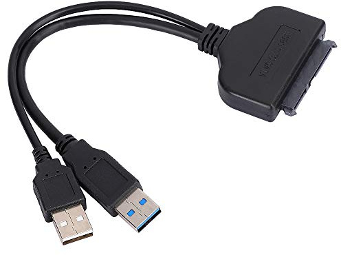 Beufee Câble SATa vers USB, Adaptateur USB C vers SATa Adaptateur USB 3.0 vers SSD SATA pour Disque Dur