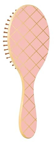 Wooden Brush Rose Gold Vintage Lines Paddle Hair Brushes For Women Wood Hairbrush Natural Hair Brush