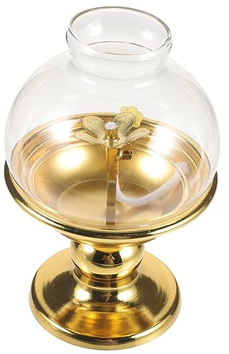 CORHAD 1satz Vintage Öl-Lampe Abnehmbarem Lampenschirm Einstellbare Kerosinleuchte Für Tischdekoration Festliche Atmosphäre Und Buddhistische Zeremonien