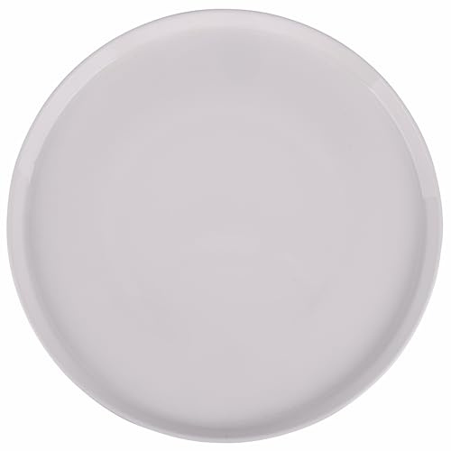 Villa d'Este Home Tivoli Juego de 6 platos llanos New Bone China, color blanco