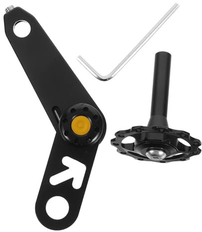 Healifty Aluminum Alloy Chain Tensioner for Folding Bikes Single Speed Converter Rear Derailleur Adjuster Cycling Chain Adjuster Bike Parts for Speed Adjustments
