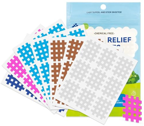 Mosquito Bite Relief Patches, After Bite Insect Bite Treatment, Bug Bite Anti Itch Cream Alternative for Kids Adults, Instant Itch Relief, Travel Essential for Indoor Outdoors - 63 Counts