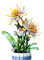 BIGEARN Epiphyllum Flower Bonsai Building Set for Adults - Artificial Floral for Home Decor, Dinne Table Centerpiece, Living Room - Gift for Women, Mother's Day, Christmas Festival, Birthday