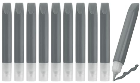 PATIKIL 10 Pack Suncatcher Paint Pens, Gray Sun Catcher Paint Pens 10ML Each Stained Glass Window Art Kit for Painting Glass Pigment Crafts