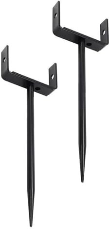 Gutter Support Brackets - Rain Gutter Downspout Extensions | Drainage Stakes | 2 Pieces Fencing Pins | Adjustable Rust Proof Stand for Yard Drainage Deck Flood Prevention Patio Lawn