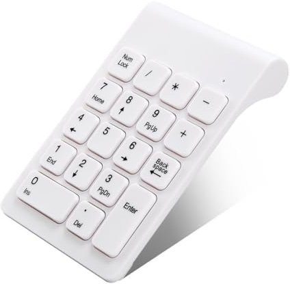 mophrati Numero di tastiera USB wireless di piccole dimensioni 18 tasti Numero domestico per laptop Contabilità Teller Tablet Computer PC desktop