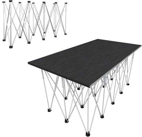 RIFWOVE Banco De Trabajo Plegable Soporte Móvil, Estación De Trabajo, Mesa De Trabajo Centípeda para Construcción, Soporte para Caballetes, para El Hogar, La Oficina, Bricolaje(4 legs)