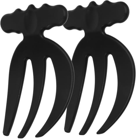 Veemoon Forchette per Insalata Artigli in Plastica Rigida, Set 2 Pezzi Multifunzionale per Servire Insalate, Frutta e Verdure, Utensili da Cucina Riutilizzabili per Servizio Domestico e Ristorazione