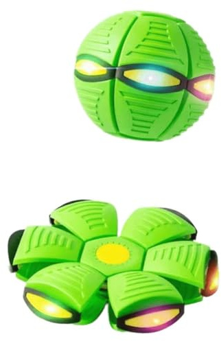 2026 Nueva Pelota Hinchable para niños, platillo Volador mágico, Pelota de Saltar, interacción Entre Padres e Hijos, Juguete Luminoso para reacción física educativa, con 6 Luces