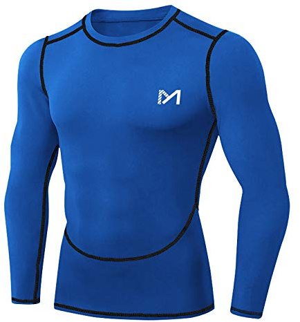 MEETYOO Tee-Shirt Base Layer Compression Homme Running Fitness Sport Gym