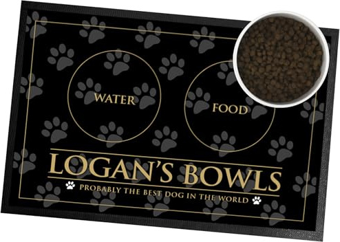 Personalised Dog feeding mat | Paw print feeding mat | Pet placemat | Pet bowls Mat | Feeding Mat
