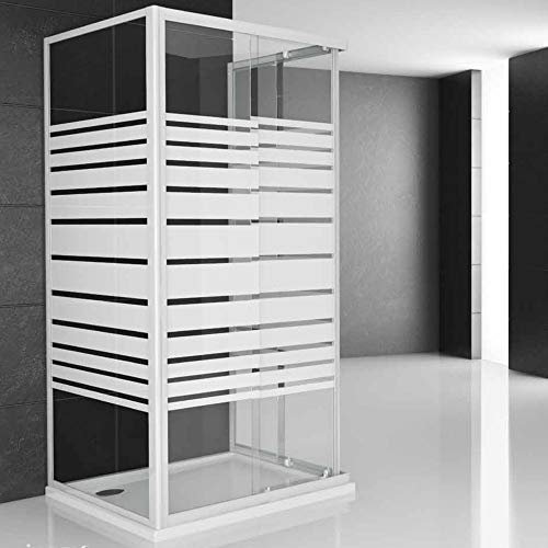 Ogomondo Box Cabina Doccia Corner 3 Lati Cristallo Temprato Serigrafato 70x70x70