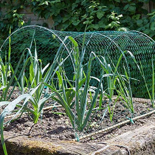 Garden Mile Chicken Wire,5M Chicken Wire Mesh Roll, Chicken Wire Mesh for Pet Rabbit Chicken Fencing Heavy Duty Galvanised PVC coated Rabbit Wire Hexagonal Mesh Fencing