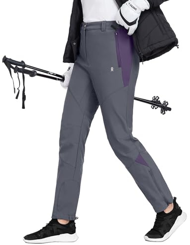 Little Donkey Andy Damen Winter Wanderhose Skihose Trekkinghose Snowboardhose, Softshell-Hose, Fleecegefüttert und wasserabweisend