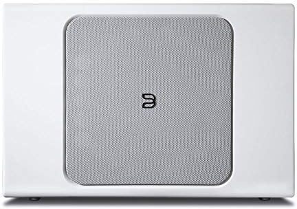 Bluesound Pulse SUB+ trådlös subwoofer vit – 8 Element, 150W, Kompakt Design, WiFi, BluOS-app