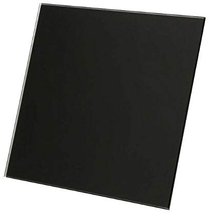 SolaDirect 5 in / 125 mm Bathroom Fan - Extractor Fan for Bathroom and Kitchen - IPX 4 - Turbo with Timer (Black Glass Matt - TRAX)